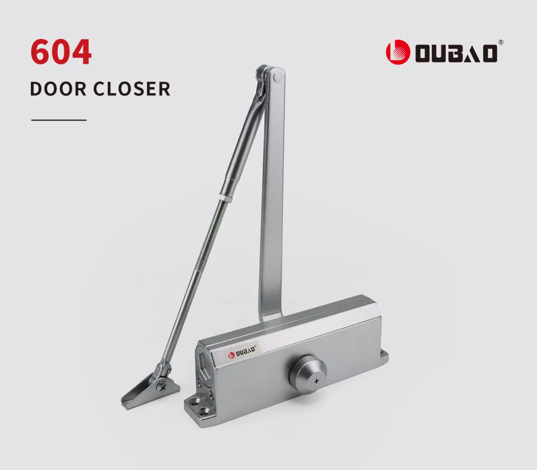 Adjustable CE&UL Fireproof Aluminum Listed Door Closer for 60-85kg Door (604)