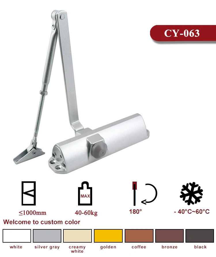 Dorma Type Adjustable Triangle Door Closer for Fire-Rated Metal Door 40-60kg Discount